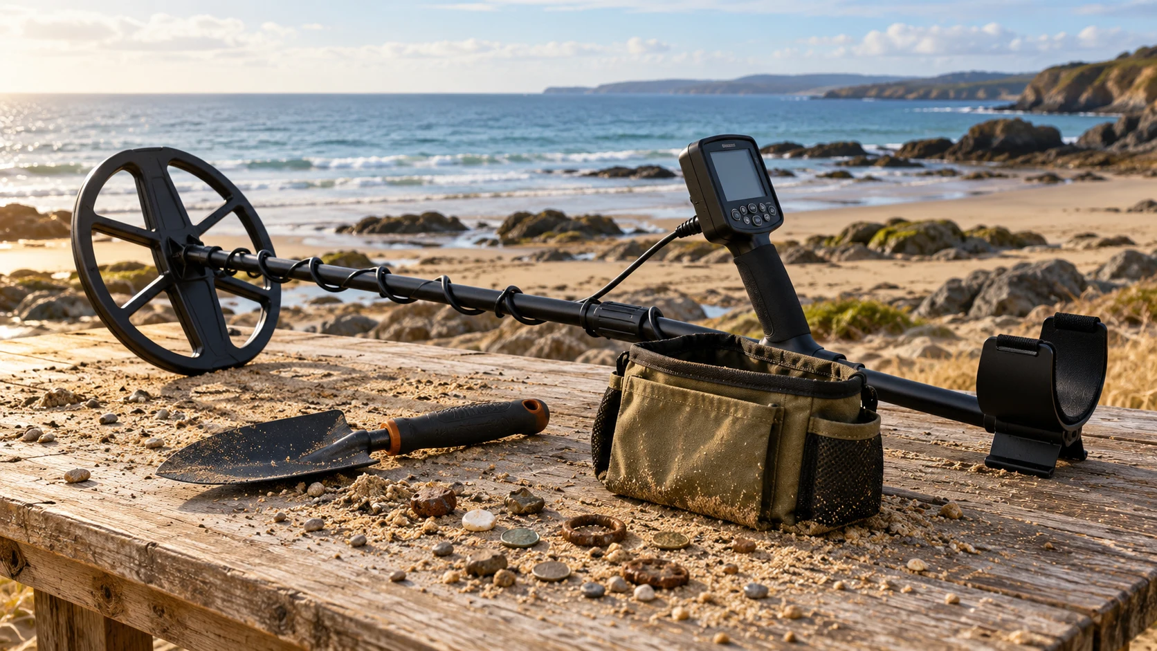 Metal detecting accessories collection