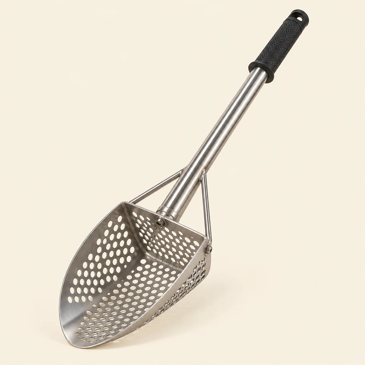Perforated sand scoop